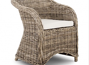 Bamboo Blau Sillon De Rattan Luanco