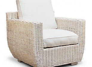 Bamboo Blau Sillon De Rattan Tapia